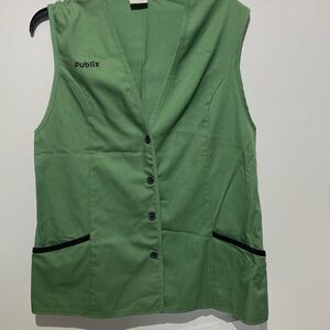 Vintage Superior Uniform Group Women's Green Publix Supermarket Uniform 12/14 M